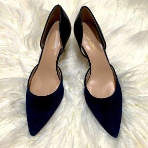 Stylish deep navy blue heels 👠 Sz 7.5